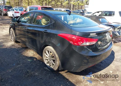2013 Hyundai Elantra Limited z USA, uszkodzony, nr VIN KMHDH4AEXDU670970